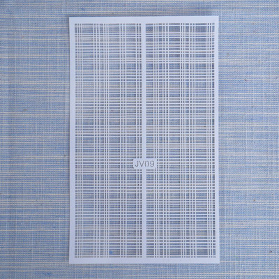 1 τεμ. Αυτοκόλλητο νυχιών με ζυγαριά ψαριού Αυτοκόλλητο με αυτοκόλλητα με δίχτυα γραμμή γεωμετρία κούφιο αυτοκόλλητο 3D ντεκόρ μανικιούρ με πρότυπο