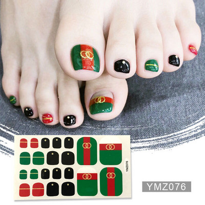 Μονόχρωμα Glitter Nail Art Polish Αυτοκόλλητα Pure Color Αυτοκόλλητα Περιτυλίγματα Νυχιών Λωρίδες πεντικιούρ