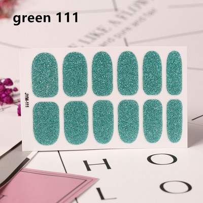 Μονόχρωμα Glitter Nail Art Polish Αυτοκόλλητα Pure Color Αυτοκόλλητα Περιτυλίγματα Νυχιών Λωρίδες πεντικιούρ