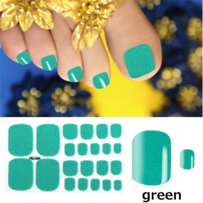 Μονόχρωμα Glitter Nail Art Polish Αυτοκόλλητα Pure Color Αυτοκόλλητα Περιτυλίγματα Νυχιών Λωρίδες πεντικιούρ