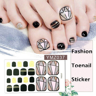 Μονόχρωμα Glitter Nail Art Polish Αυτοκόλλητα Pure Color Αυτοκόλλητα Περιτυλίγματα Νυχιών Λωρίδες πεντικιούρ