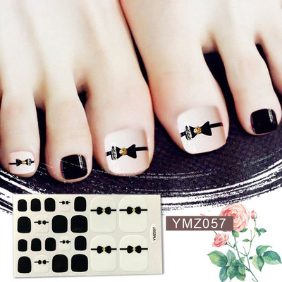 Μονόχρωμα Glitter Nail Art Polish Αυτοκόλλητα Pure Color Αυτοκόλλητα Περιτυλίγματα Νυχιών Λωρίδες πεντικιούρ