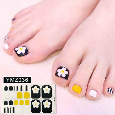 Μονόχρωμα Glitter Nail Art Polish Αυτοκόλλητα Pure Color Αυτοκόλλητα Περιτυλίγματα Νυχιών Λωρίδες πεντικιούρ