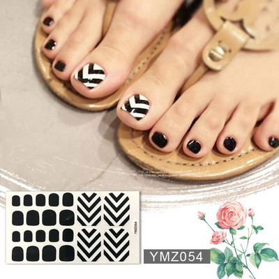 Μονόχρωμα Glitter Nail Art Polish Αυτοκόλλητα Pure Color Αυτοκόλλητα Περιτυλίγματα Νυχιών Λωρίδες πεντικιούρ