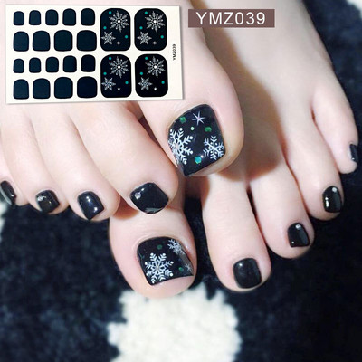 Μονόχρωμα Glitter Nail Art Polish Αυτοκόλλητα Pure Color Αυτοκόλλητα Περιτυλίγματα Νυχιών Λωρίδες πεντικιούρ