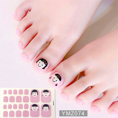 Μονόχρωμα Glitter Nail Art Polish Αυτοκόλλητα Pure Color Αυτοκόλλητα Περιτυλίγματα Νυχιών Λωρίδες πεντικιούρ