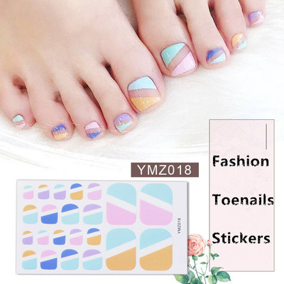 Μονόχρωμα Glitter Nail Art Polish Αυτοκόλλητα Pure Color Αυτοκόλλητα Περιτυλίγματα Νυχιών Λωρίδες πεντικιούρ