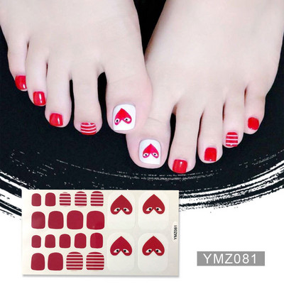 Μονόχρωμα Glitter Nail Art Polish Αυτοκόλλητα Pure Color Αυτοκόλλητα Περιτυλίγματα Νυχιών Λωρίδες πεντικιούρ