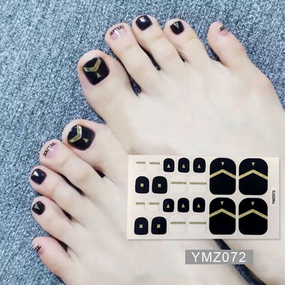 Μονόχρωμα Glitter Nail Art Polish Αυτοκόλλητα Pure Color Αυτοκόλλητα Περιτυλίγματα Νυχιών Λωρίδες πεντικιούρ