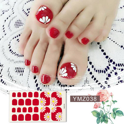 Μονόχρωμα Glitter Nail Art Polish Αυτοκόλλητα Pure Color Αυτοκόλλητα Περιτυλίγματα Νυχιών Λωρίδες πεντικιούρ