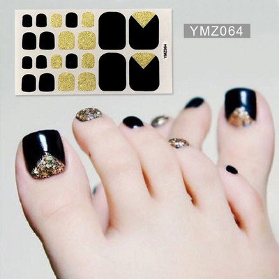 Μονόχρωμα Glitter Nail Art Polish Αυτοκόλλητα Pure Color Αυτοκόλλητα Περιτυλίγματα Νυχιών Λωρίδες πεντικιούρ