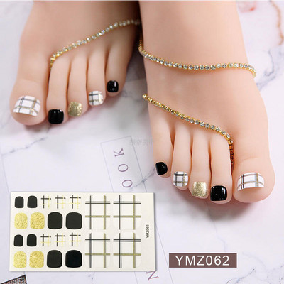 Μονόχρωμα Glitter Nail Art Polish Αυτοκόλλητα Pure Color Αυτοκόλλητα Περιτυλίγματα Νυχιών Λωρίδες πεντικιούρ