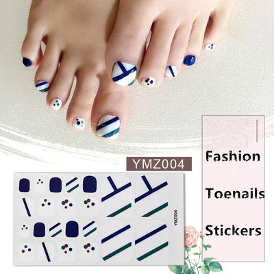 Μονόχρωμα Glitter Nail Art Polish Αυτοκόλλητα Pure Color Αυτοκόλλητα Περιτυλίγματα Νυχιών Λωρίδες πεντικιούρ