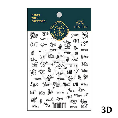 Πολύχρωμο σχέδιο κινουμένων σχεδίων Pixel 5D ανάγλυφα ανάγλυφα Αυτοκόλλητα τέχνης νυχιών 3D αυτοκόλλητα διακοσμητικά νυχιών Χαλκομανίες Χονδρική