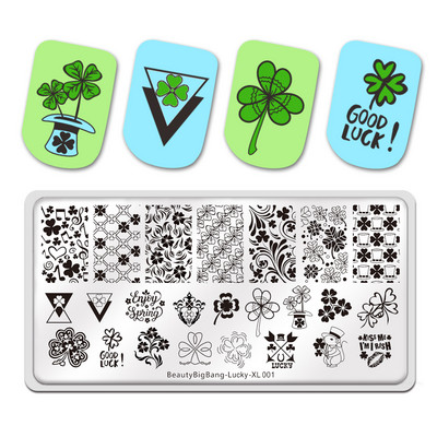 Χαμηλή τιμή εκπτώσεων BeautyBigBang ριγέ γραμμή νυχιών σφράγισης πιάτο Λουλούδια Τριαντάφυλλα Φύλλα Νυχιών Πρότυπο εικόνας Εργαλείο στένσιλ για μανικιούρ