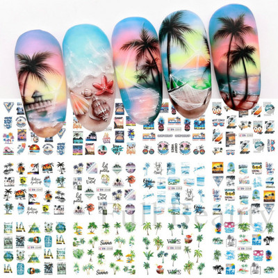 12tk Love Heart Water Küünekleebised Inglise kirjakleebised Sõbrapäeva liugurid Nail Art Dekoratsioon 2023 Maniküüri näpunäited LABY001-012