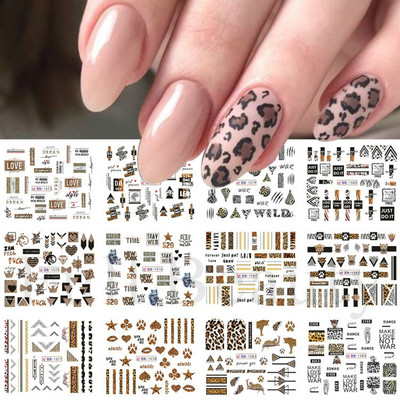 12tk Love Heart Water Küünekleebised Inglise kirjakleebised Sõbrapäeva liugurid Nail Art Dekoratsioon 2023 Maniküüri näpunäited LABY001-012