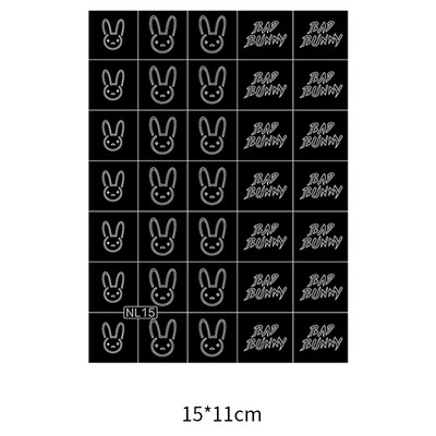 Στένσιλ με αερογράφο νυχιών Heart Butterfly Bear Stars Κοίλο αυτοκόλλητο νυχιών Αυτοκόλλητο αυτοκόλλητο μοντέρνο προμήθεια κομμωτηρίου