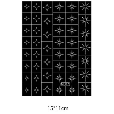 Στένσιλ με αερογράφο νυχιών Heart Butterfly Bear Stars Κοίλο αυτοκόλλητο νυχιών Αυτοκόλλητο αυτοκόλλητο μοντέρνο προμήθεια κομμωτηρίου