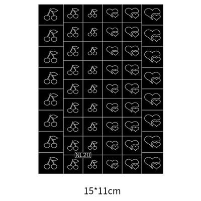 Στένσιλ με αερογράφο νυχιών Heart Butterfly Bear Stars Κοίλο αυτοκόλλητο νυχιών Αυτοκόλλητο αυτοκόλλητο μοντέρνο προμήθεια κομμωτηρίου