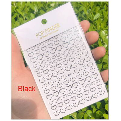 Αυτοκόλλητα νυχιών Love Hearts Tulips Flowers Back Koll Αυτοκόλλητα νυχιών Διακόσμηση για Συμβουλές νυχιών Beauty