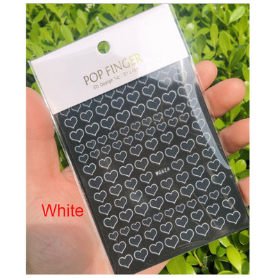 Αυτοκόλλητα νυχιών Love Hearts Tulips Flowers Back Koll Αυτοκόλλητα νυχιών Διακόσμηση για Συμβουλές νυχιών Beauty