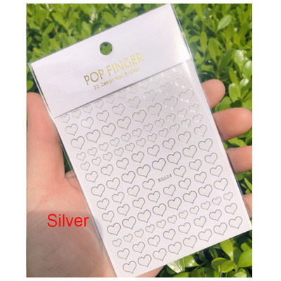 Αυτοκόλλητα νυχιών Love Hearts Tulips Flowers Back Koll Αυτοκόλλητα νυχιών Διακόσμηση για Συμβουλές νυχιών Beauty