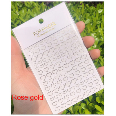 Αυτοκόλλητα νυχιών Love Hearts Tulips Flowers Back Koll Αυτοκόλλητα νυχιών Διακόσμηση για Συμβουλές νυχιών Beauty