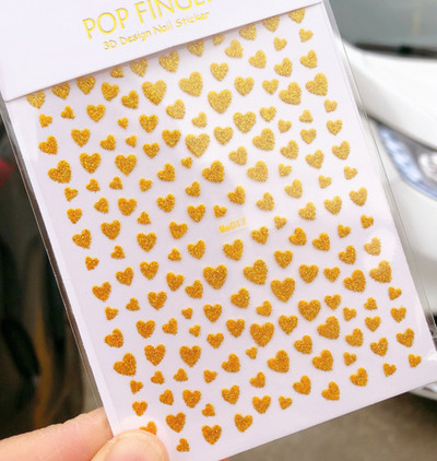 Αυτοκόλλητα νυχιών Love Hearts Tulips Flowers Back Koll Αυτοκόλλητα νυχιών Διακόσμηση για Συμβουλές νυχιών Beauty