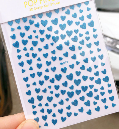 Αυτοκόλλητα νυχιών Love Hearts Tulips Flowers Back Koll Αυτοκόλλητα νυχιών Διακόσμηση για Συμβουλές νυχιών Beauty