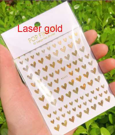 Αυτοκόλλητα νυχιών Love Hearts Tulips Flowers Back Koll Αυτοκόλλητα νυχιών Διακόσμηση για Συμβουλές νυχιών Beauty