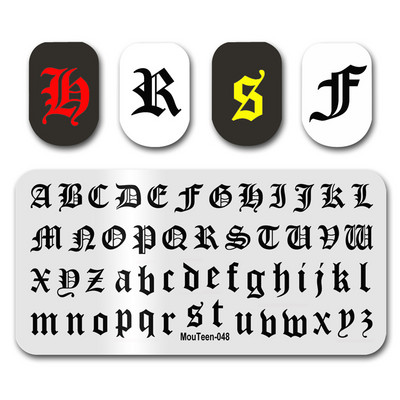 Disney Newest Stamp Nail MouTeen024 Cartoon Nails Alice Poker Girl Stamping Nail Plates Σετ μανικιούρ για στάμπα νυχιών