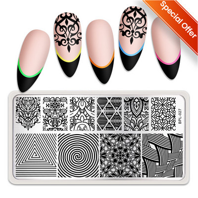 BORN PRETTY Ημέρα του Αγίου Βαλεντίνου Πλάκες για σφράγιση νυχιών Heart Love Animal Artist Πρότυπο Σχεδιασμού Νυχιών Στένσιλ Εργαλεία Μανικιούρ