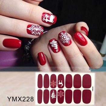 1 лист YMX248 Rabbit Designs Sticker Korea Styles Full Cover Nail Wraps Направи си сам маникюр Slider Nail Art Vinyls Polish Stickers