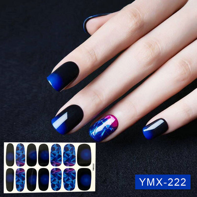 1 lapos YMX248 Rabbit Designs matrica Korea stílusok teljes fedő körömpakolások barkácsolás manikűr csúszó körömdíszítés vinyl lakk matricák