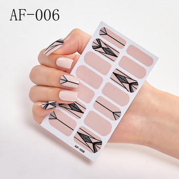 Αυτοκόλλητα με πλήρες κάλυμμα Nail Art Αυτοκόλλητα Πολωνικής γραμμής Slider Geometry Designed Decoration Αυτοκόλλητα Creative INS Paste στα νύχια