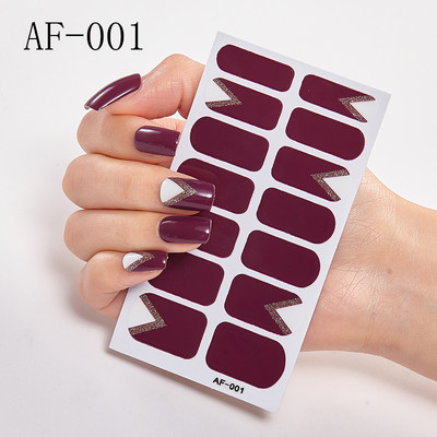 Teljes fedésű körömdíszítő matricák Polírozott csúszka vonal geometria Tervezett dekoráció Öntapadó matricák Kreatív INS paszta a körmökre