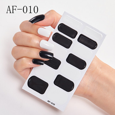 Teljes fedésű körömdíszítő matricák Polírozott csúszka vonal geometria Tervezett dekoráció Öntapadó matricák Kreatív INS paszta a körmökre
