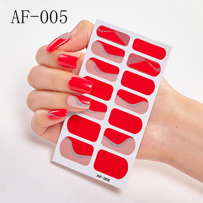Teljes fedésű körömdíszítő matricák Polírozott csúszka vonal geometria Tervezett dekoráció Öntapadó matricák Kreatív INS paszta a körmökre