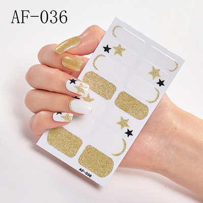 Teljes fedésű körömdíszítő matricák Polírozott csúszka vonal geometria Tervezett dekoráció Öntapadó matricák Kreatív INS paszta a körmökre