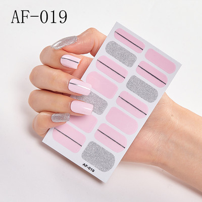 Teljes fedésű körömdíszítő matricák Polírozott csúszka vonal geometria Tervezett dekoráció Öntapadó matricák Kreatív INS paszta a körmökre