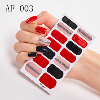 Teljes fedésű körömdíszítő matricák Polírozott csúszka vonal geometria Tervezett dekoráció Öntapadó matricák Kreatív INS paszta a körmökre