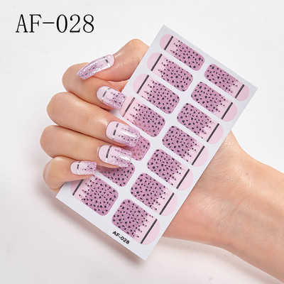 Teljes fedésű körömdíszítő matricák Polírozott csúszka vonal geometria Tervezett dekoráció Öntapadó matricák Kreatív INS paszta a körmökre