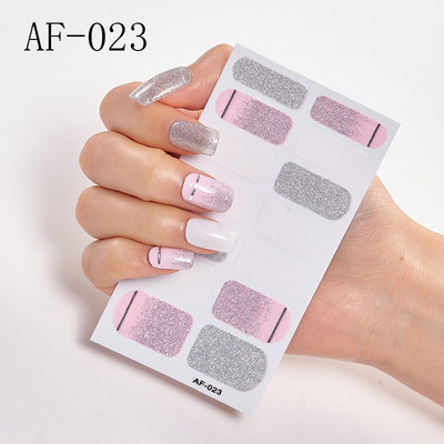 Teljes fedésű körömdíszítő matricák Polírozott csúszka vonal geometria Tervezett dekoráció Öntapadó matricák Kreatív INS paszta a körmökre