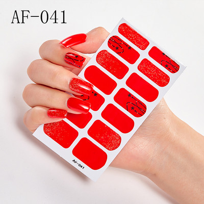 Teljes fedésű körömdíszítő matricák Polírozott csúszka vonal geometria Tervezett dekoráció Öntapadó matricák Kreatív INS paszta a körmökre