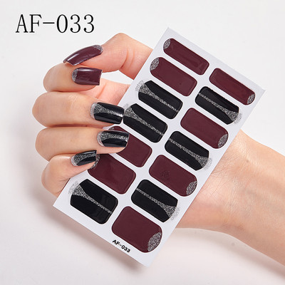 Teljes fedésű körömdíszítő matricák Polírozott csúszka vonal geometria Tervezett dekoráció Öntapadó matricák Kreatív INS paszta a körmökre