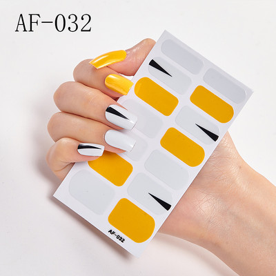 Teljes fedésű körömdíszítő matricák Polírozott csúszka vonal geometria Tervezett dekoráció Öntapadó matricák Kreatív INS paszta a körmökre