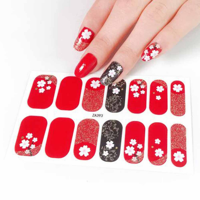 Francia műkörömmatricák barkács matricák minták körömdíszítéshez manikűr dekorációk szalon Női szépség teljes fedő körömpakolások tippek