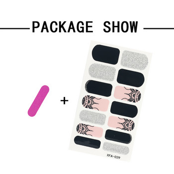 Αυτοκόλλητο χονδρικής Nail Wrap Shiny Nail Art Decor Αυτοκόλλητο Πλήρες κάλυμμα Βερνίκι νυχιών Αυτοκόλλητο Λωρίδες νυχιών Καλοκαιρινό αυτοκόλλητο για εκείνη