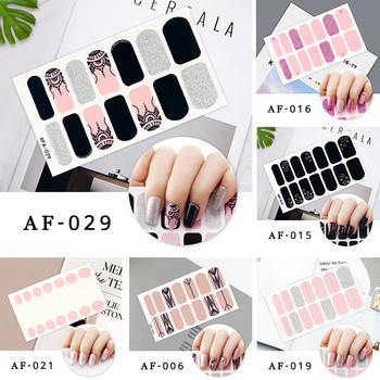 Αυτοκόλλητο χονδρικής Nail Wrap Shiny Nail Art Decor Αυτοκόλλητο Πλήρες κάλυμμα Βερνίκι νυχιών Αυτοκόλλητο Λωρίδες νυχιών Καλοκαιρινό αυτοκόλλητο για εκείνη